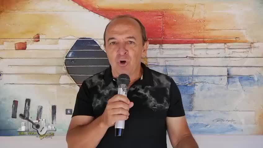 Uma Viola na Cidade na tela da TV Rio Preto.